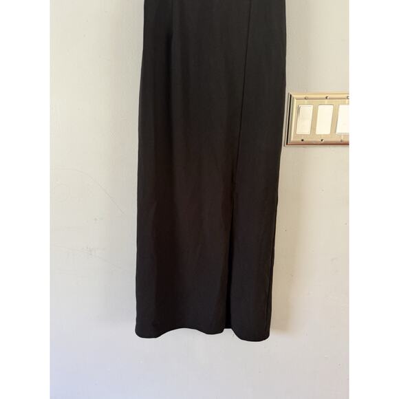 NWOT Lulus All This Allure Black Strappy Backless Mermaid Maxi Dress Size Medium - Picture 8 of 11